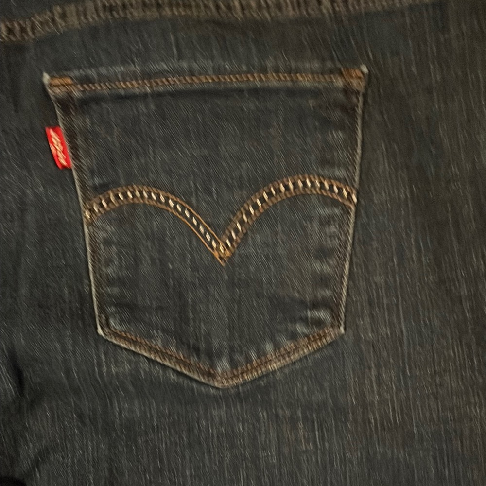 Levi's Blue Boot Cut Jeans Medium Wash - Picture 5 of 5